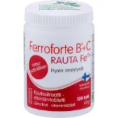 Kärkkäinen Ferroforte B+C+Rauta 120 tabl. ravintolisä