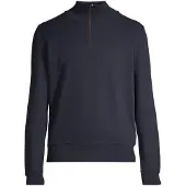 Gant for man. 2068028 Sacker Rib half zip navy sweatshirt (S), Casual, Cotton