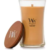 Woodwick Opulent Wood Golden Bourbon tuoksukynttilä sisältää puusydämen (hearthwick) 609.5 g