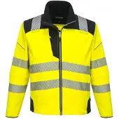 Portwest T402 keltainen/musta softshell-huomiotakki