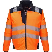 Portwest T402 oranssi/sininen softshell-huomiotakki