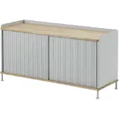 Muuto Enfold senkki 124 x 45 cm - oiled oak Grey
