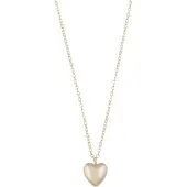 Sno of sweden Lovely Heart Pendant Neck 42 plain Gold 42cm