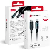 Forcell Usb-c 1,2m 60w kaapeli Lcd-näytöllä