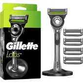 Gillette - Labs with Exfoliating Bar Shaving Razor For Men - Green/Black - E
