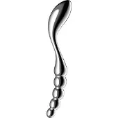 Satisfyer Star Force 1 - teräspallosauva - hopea