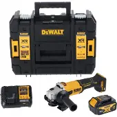 DeWalt Kulmahiomakone DCG407M2T-QW; 125 mm; 18 V; 2x4,0 Ah akku