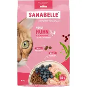 Sanabelle 8kg Adult kana & mustikka kissan kuivaruoka