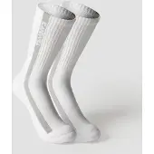 ICANIWILL Vertical Striped Socks 2-pack Light Grey Melange