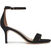 Lauren-ftw for woman. 802959175001 Allie leather high heel sandals black (39), 3 to 5 cm, Suede, None, Casual