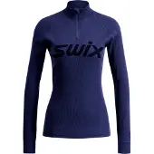 Swix RaceX Merino Half Zip, naisten, navy