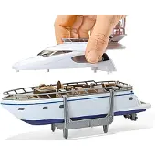 Siku Transp.bil/Yacht 1:87 - Multi/patterned - 305X 71X 151MM