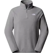 The North Face M Glacier Fleece 1/4 Zip Jacket - Grey - S