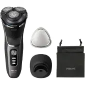 Philips Shaver 3000 Series S3343/13 Sähköparranajokone märkä- ja kuiva-ajoon, Parranajokone kääntyvällä päällä, Musta, Kromi, PowerCut blade system...