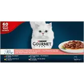 Purina Perle -lajitelma 60x85g hienoja suikaleita kastikkeessa kissan märkäruoka