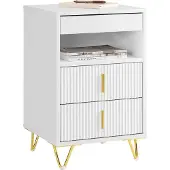 SoBuy Yöpöytä FBT168-W Valkoinen 40x40x63
