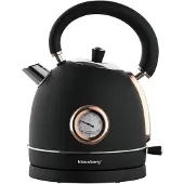 Klausberg Sähkövedenkeitin KB-7905 Retro 1,8 l 2200 W lämpömittarilla, ruostumatonta terästä