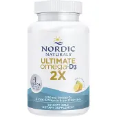 Nordic Naturals Ultimate Omega 2X D-vitamiinilla, 2150 mg Sitruuna - 60 pehmeää kapselia