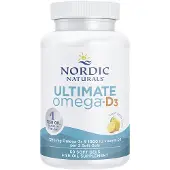 Nordic Naturals Ultimate Omega-D3, 1280 mg Sitruuna - 60 pehmeää kapselia