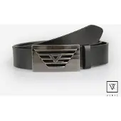 Veniz 45mm miesten nahka-farkkuvyö VZ-Wing laattasoljella