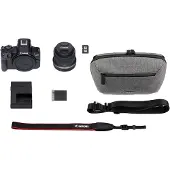Canon EOS R50 + RF-S 18-45mm Travel Kit (Shoulder Bag & 64GB SD Card)