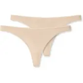 Schiesser Black Thong 2-Pack - 95/5 - Beige - L