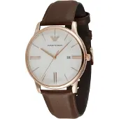 Emporio Armani Minimalist Brown leather AR11572