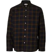 Selected Slmregclaus Noah Brush Twist Sht Ls Noos - Brown - M