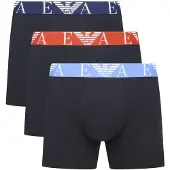 Emporio Armani Bokserishortsit laivastonsininen / taivaansininen / ruosteenpunainen / valkoinen