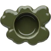 Marimekko Unikko Tea Light Holder 10X3Cm - Green - Ø 10 CM