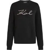 Karl Lagerfeld Collegepaita viininpunainen / musta / hopea