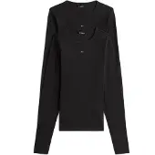 Tommy Hilfiger Tjw 2Pack Slim Essential Rib Ls - Black - XL