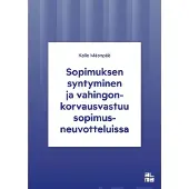 Mäenpää, Sopimuksen syntyminen ja vahingonkorvausvastuu sopimusneuvotteluissa