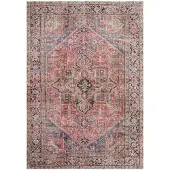 Ihankotona Kuviollinen matto Aida 200x290 cm punainen