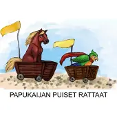 Hautanen, Papukaijan puiset rattaat