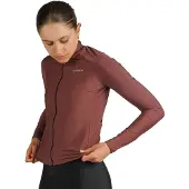 Gripgrab W's PACR Thermal -pitkähihainen pyöräilypaita Dark Red naiset