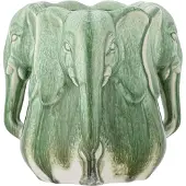 Bloomingville Pontus Vase - Green - Ø 15.5 CM
