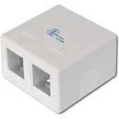 Digitus CONSOLIDATION-POINT BOX FOR 2X KEYSTONE JACKS (AT-AG 302A-WH)