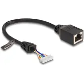 DeLOCK 88006, 0,23 m, Cat5e, RJ-45, Musta