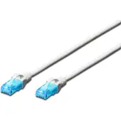Digitus CAT 5E U-UTP PATCH CORD, PVC AWG 26/7, LENGTH 3 M, COLOR WHITE (DK-1512-030/WH)