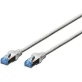 Digitus CAT 5E SF-UTP PATCH CORD, PVC AWG 26/7, LENGTH 10 M, COLOR GREY (DK-1532-100)