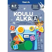 Koulu alkaa puuha- ja tarrakirja 6-7 v - Harjoitellaan kouluunmenijän taitoja