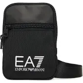 EA7 unisex. 7X000391_AF19722 Small shoulder bag with black maxillotype (OSFA), Casual, Polyester