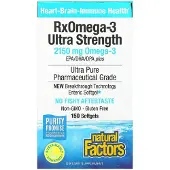 Natural Factors , RxOmega-3 Ultra Vahvuus, 150 Gelsejä (1 075 mg per Gelsi)