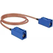 DeLOCK 89667, 0,5 m, RG-316, FAKRA C, FAKRA C, Sininen, Ruskea
