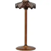 Anna + Nina Tall Frilly Candle Holder - Brown - H10CM