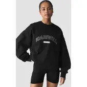 ICANIWILL Everyday Relaxed Crewneck Print Black