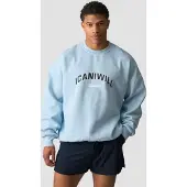 ICANIWILL Everyday Relaxed Crewneck Print Arctic Blue