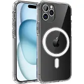 Insmat Clear MagSafe iPhone 15 Pro -suojakuori, läpinäkyvä