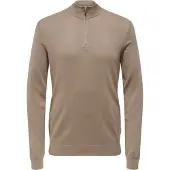 Only & Sons Onswyler Life Reg 14 Half Zip Knit Noos - Beige - XXL